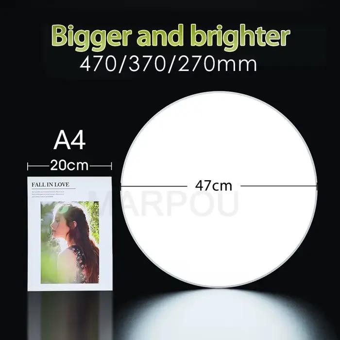 MARPOU plafonnier intelligent lampe à LED pour chambre grandes plafonniers lumières LED avec télécommande