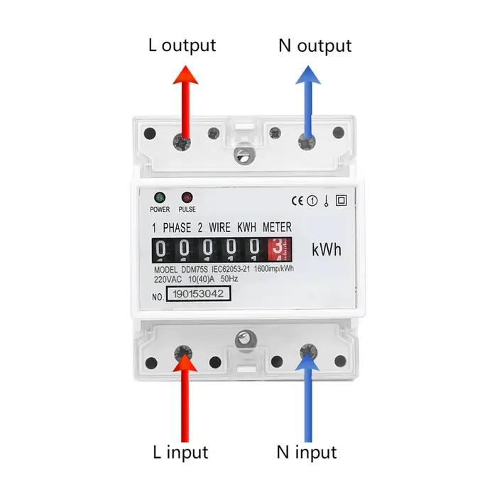 Compteur d'énergie monophasé DDM75S