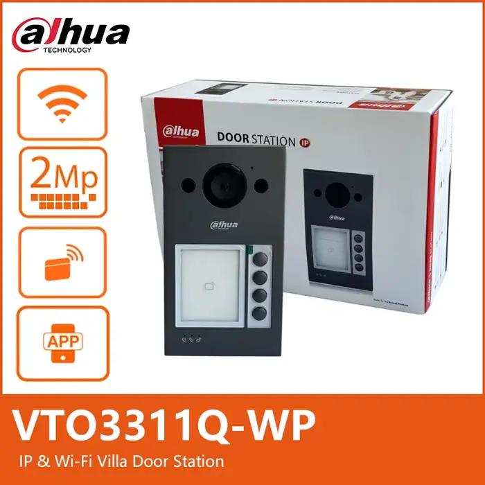 Station de porte de villa Dahua VTO3311Q-WP IP et Wi-Fi 2MP PoE H.265 avec vidéo bidirectionnelle IK08 & IP65