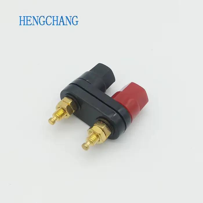 Connecteur banane double sortie 4 mm