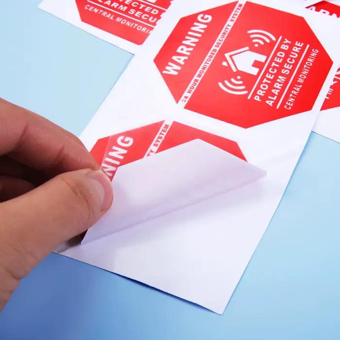 Autocollants de sécurité pour alarme domestique