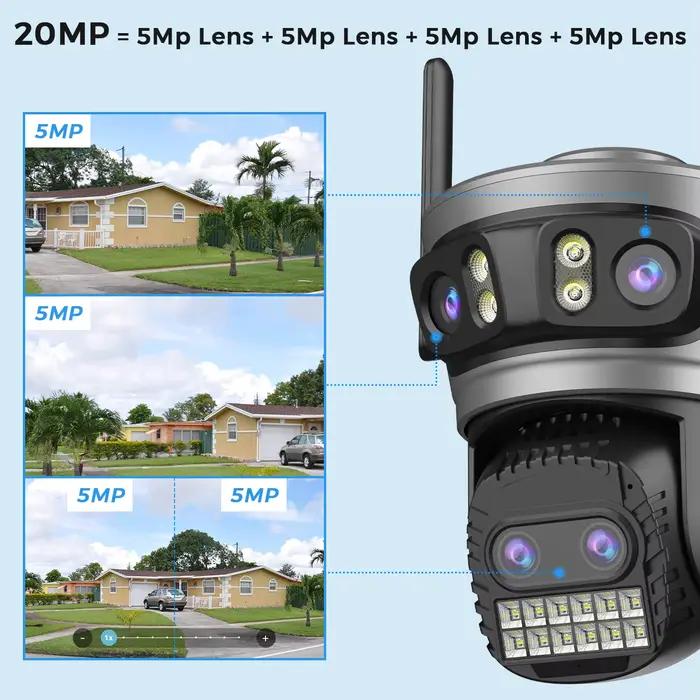 Caméra Wifi d'extérieur 20MP