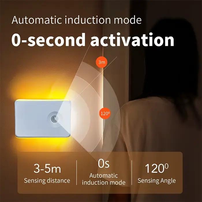 Lumières d'escalier capteur de mouvement intérieur Rechargeable veilleuse sans fil sous armoire éclairage pour escaliers couloir cuisine salle de bain