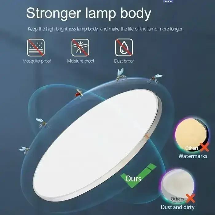 Plafonnier LED ultra fin pour salle de bain