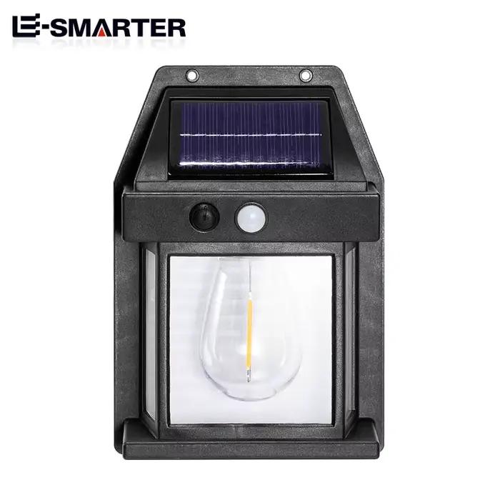 Puissante lampe murale solaire lumineuse capteur de mouvement LED lumière