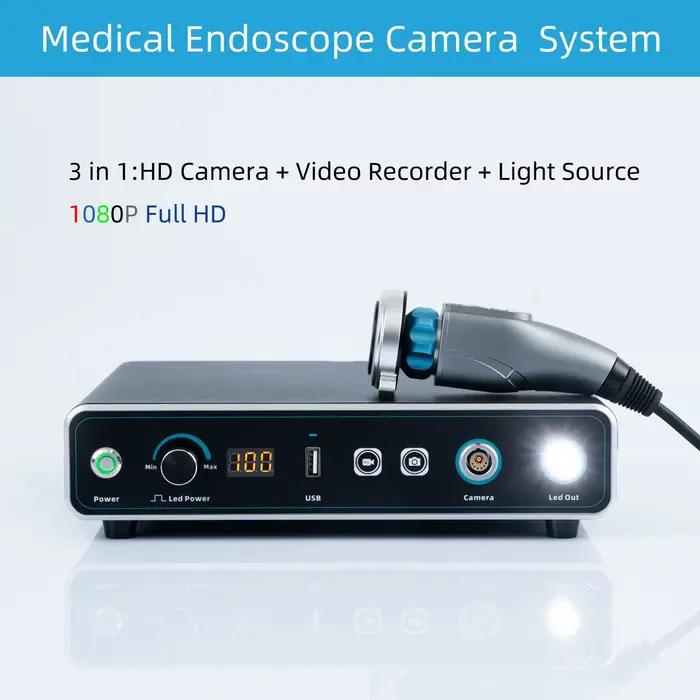 Système de caméra endoscopique chirurgicale FHD et d'enregistrement d'imagerie pour la chirurgie vétérinaire ORL