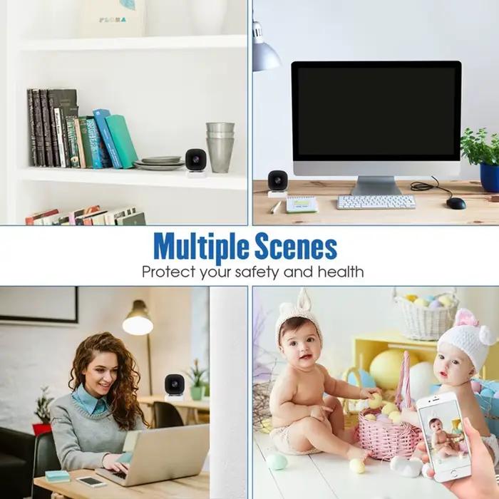 Offre spéciale Mini caméra de sécurité intelligente 4K Vision nocturne couleur WiFi IP65 étanche détection de mouvement Audio bidirectionnel intérieur extérieur