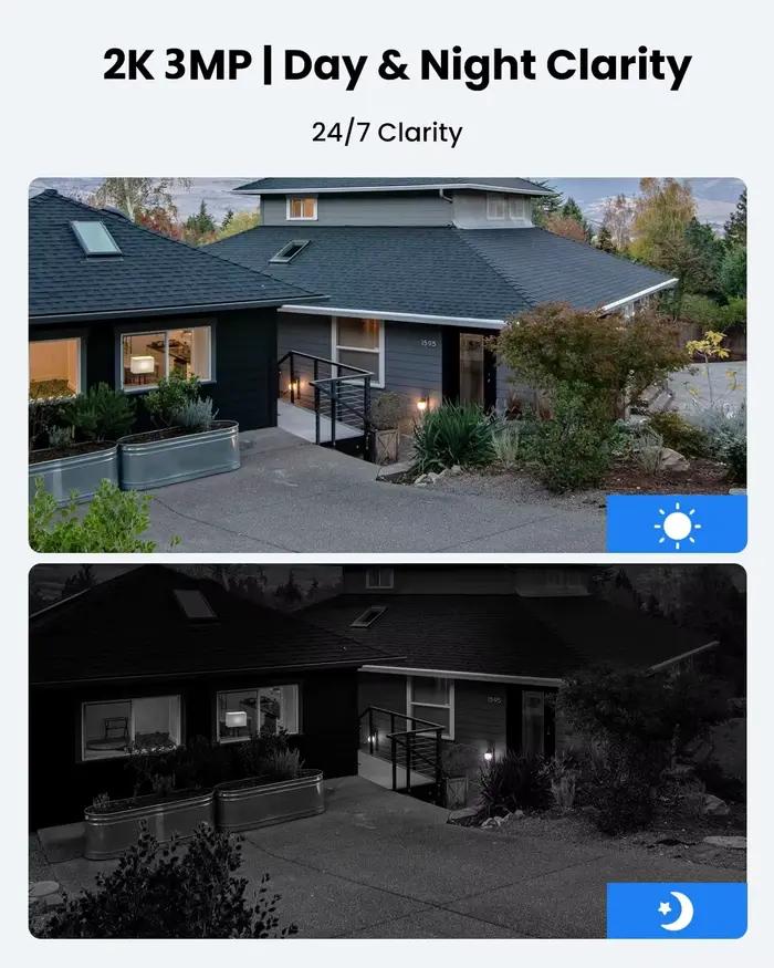 Caméra de sécurité sans fil solaire REOLINK 3MP pour extérieur