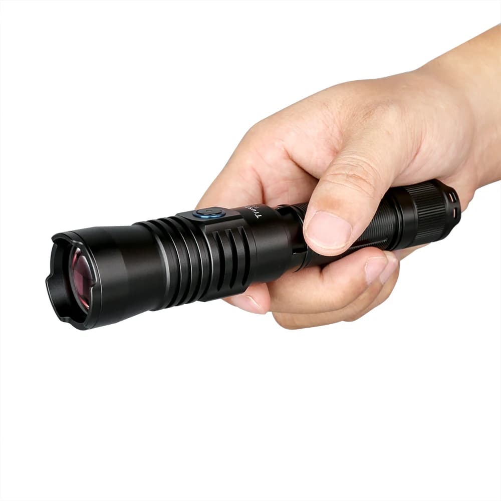 Lampe de poche à faisceau aste militaire, torche d'éclairage LED d'autodéfense, olla fire T30R LEP, 