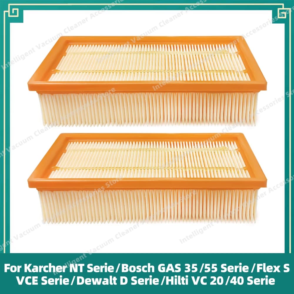 Filtre Compatible pour Karcher NT25, NT35, NT361 ECO, Bosch GAS 35/55, Flex S 36/47, VCE 35/45, Dewa