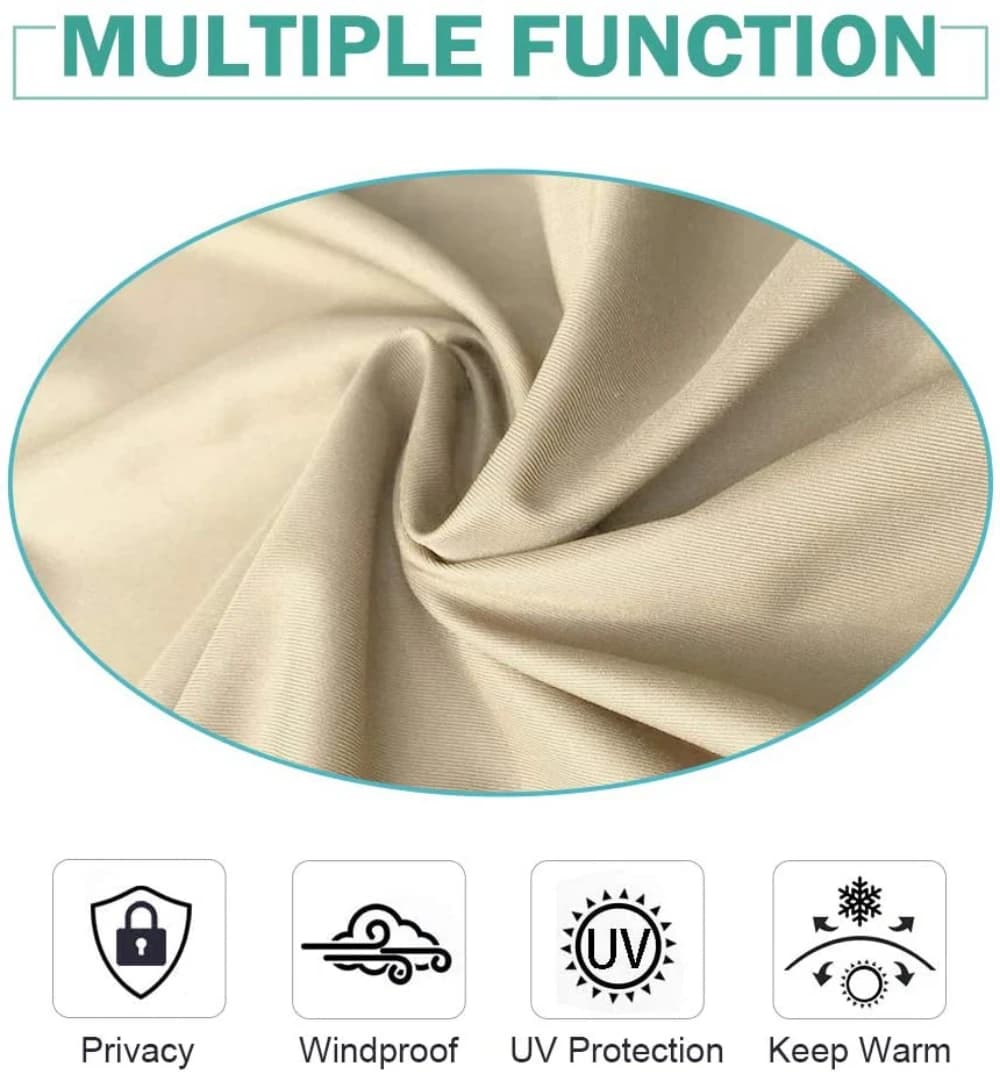 Rideau occultant thermique extérieur Beige Toys, 50 po W x 120 po. L