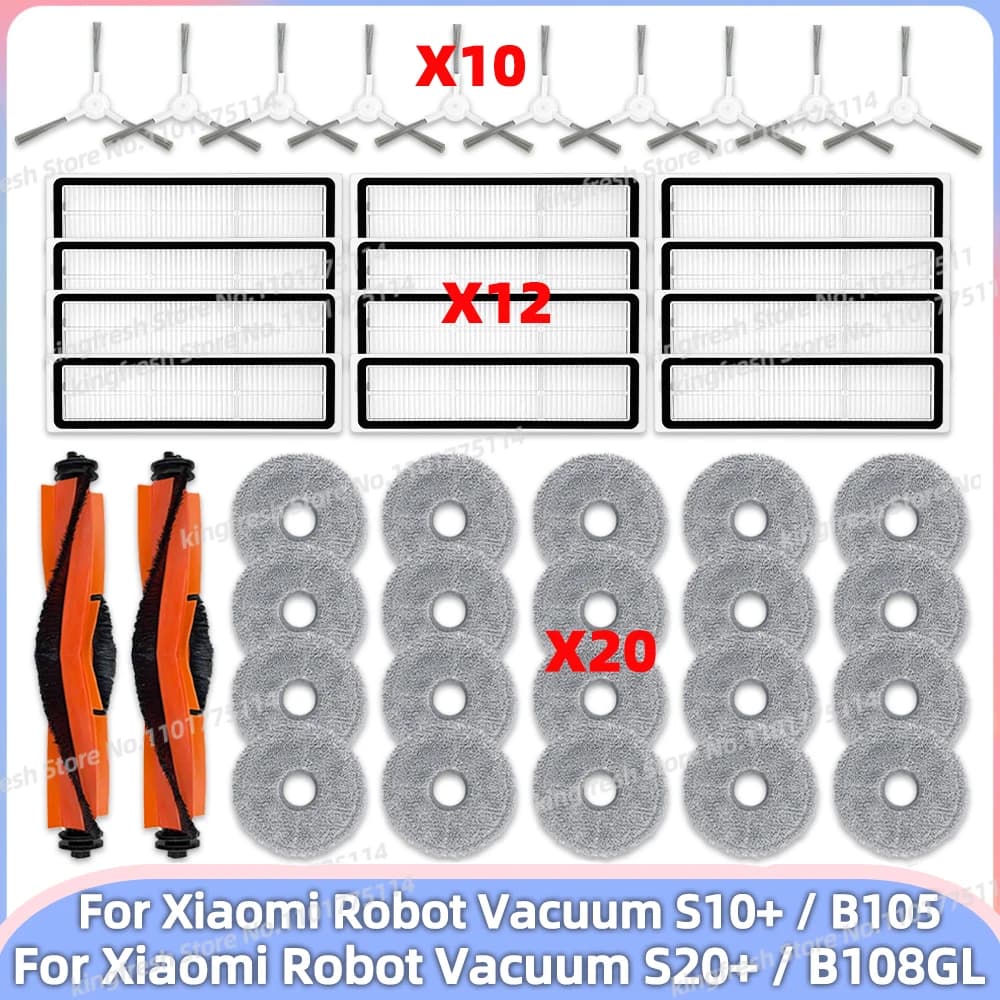 Compatible Pour Xiaomi Robot Vacuum S20+ / S10 Plus / B108GL / B105 / B108CN B113CN Pièces Rouleau P