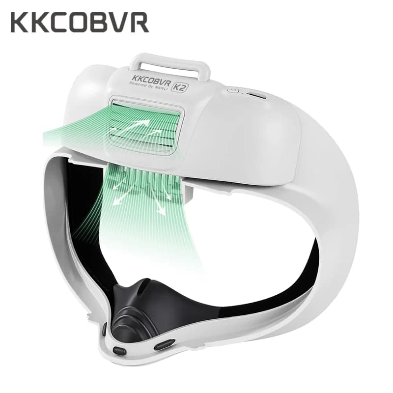 KKCOBVR – ventilateur de refroidissement K2 pour Quest 2, 500mah, anti-brouillard, Circulation d'air