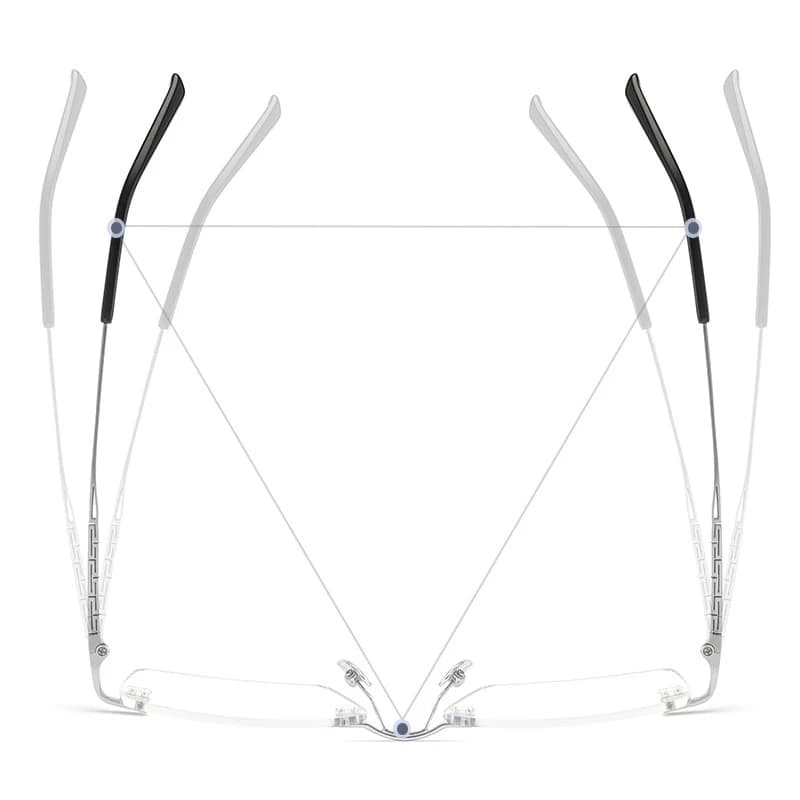 YIMARUILI nouveau Ultra-léger affaires lunettes carrées mode rétro pur titane optique Prescription s