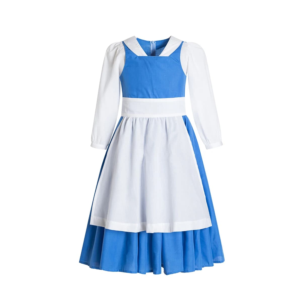 BELLE-Costume de Village Provincial Bleu, Robe de Princesse Deluxe D, la Bête, Poivre, GelBirthday, 