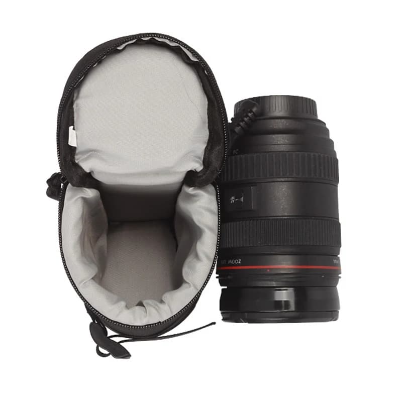 Sac d'objectif d'appareil photo de luxe, pochette pour objectif Canon Nikon Sony Olympus Fuji DSLR, 