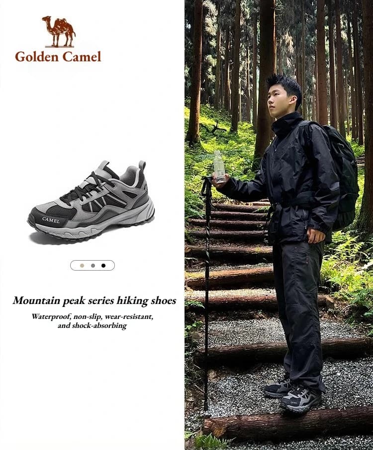 GOLDEN CAMEL – chaussures de randonnée antidérapantes pour hommes et femmes, baskets d'extérieur, de