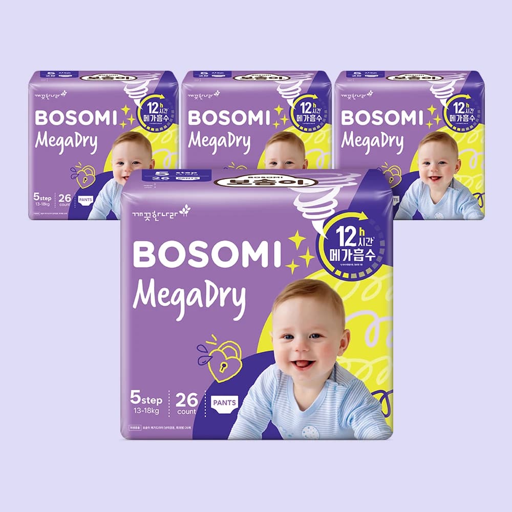 Bosom's Megadry Panty Extra Large Common 26 Pièces × 4 Pack