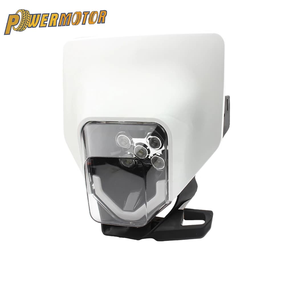 Pour Husqvarna Enduro phare LED moto carénage masque TE FE FC 250 300 350 450 Dirt Bike Supermoto ac