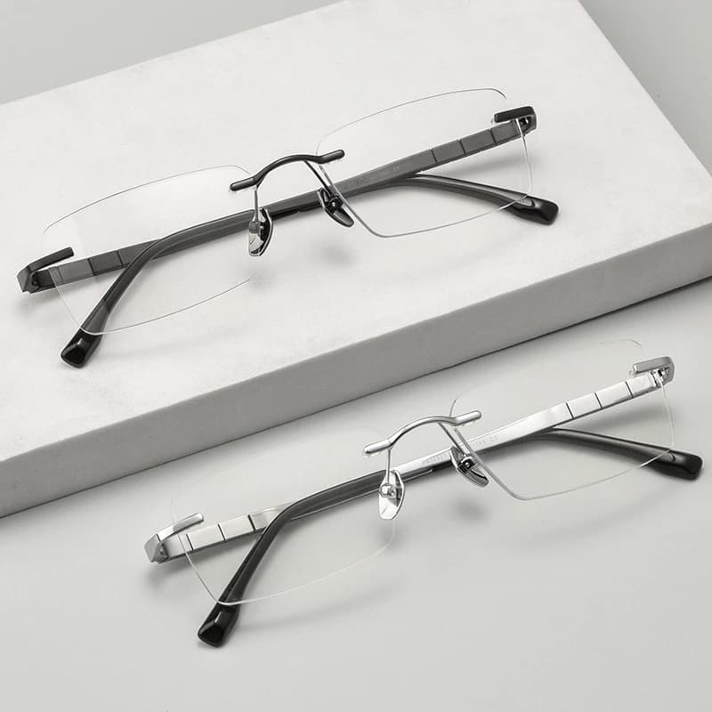 YIMARUILI nouveau Ultra-léger affaires lunettes carrées mode rétro pur titane optique Prescription s