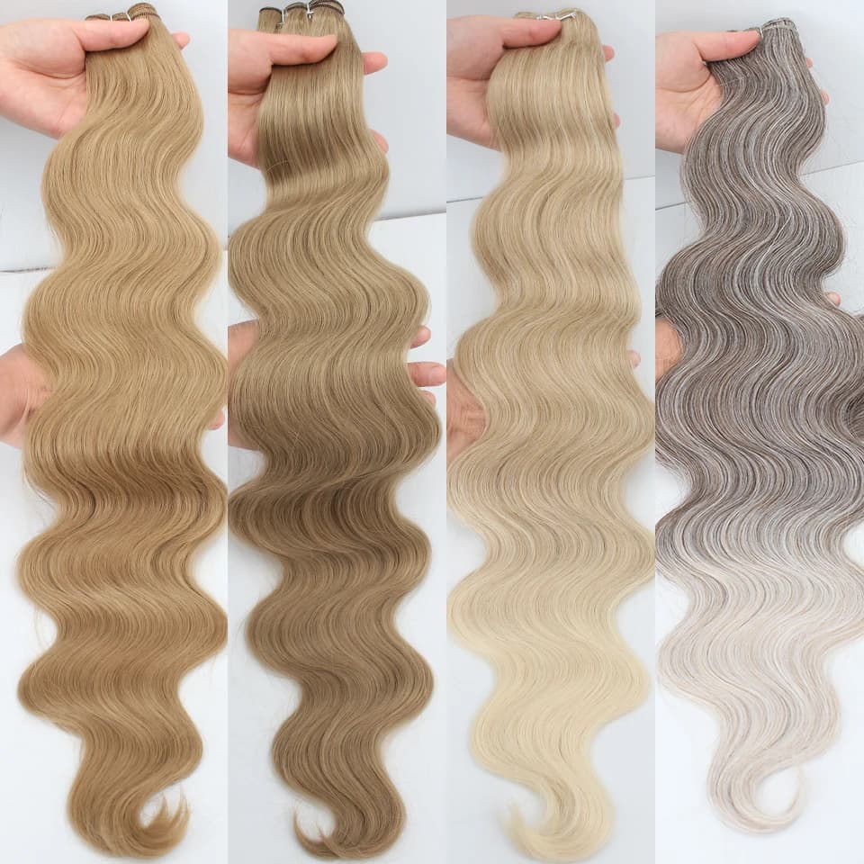 Mèches synthétiques Body Wave en Fiber synthétique Bio haute température pour femmes, 30 pouces, 200
