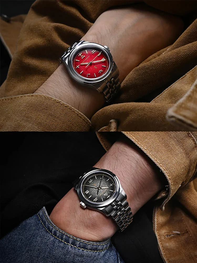 San Martin 2026 Cadran 3D gaufré Année du Cheval Édition limitée 39 mm Miyota 90S5 Fond transparent 