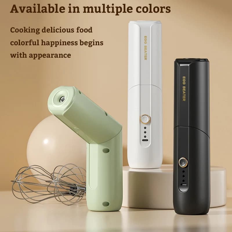 Mélangeur électrique Portable pliable, fouet automatique, batteur à œufs, beurre, crème, fouet Verti