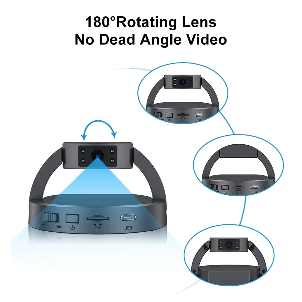 MD35 Mini caméra espion portable avec détection de mouvement, petit enregistreur vidéo numérique, ca