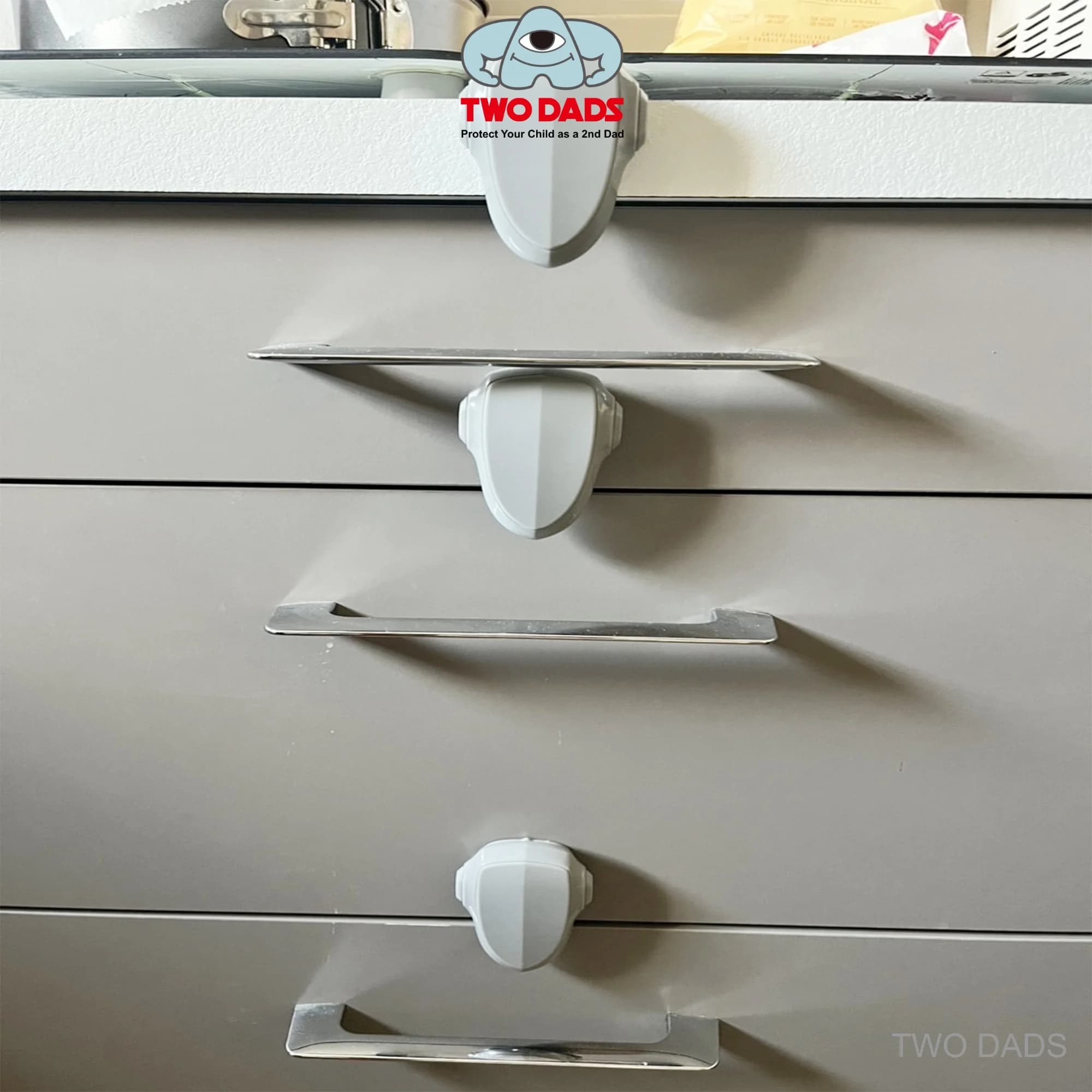 1 paquet de serrures de four de sécurité pour enfants-installation adhésive de serrure polyvalente à