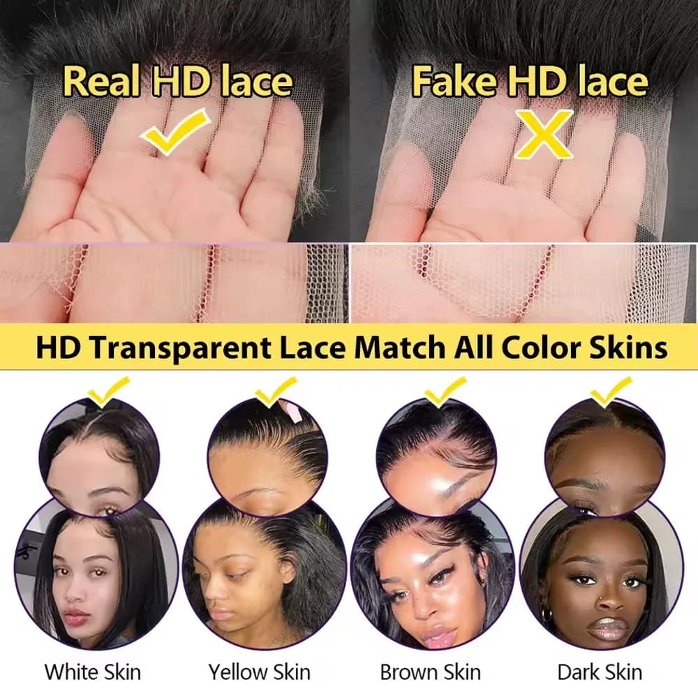 13x4 13x6 HD Transparent dentelle vague profonde frontale perruque 40-42 pouces JerrlyCurly dentelle