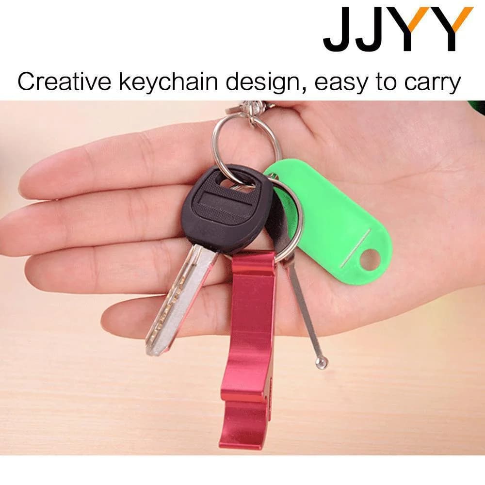 JJYY 5 pièces ouvre-bouteille de bière multifonctionnel Portable en alliage d'aluminium Mini clé pen