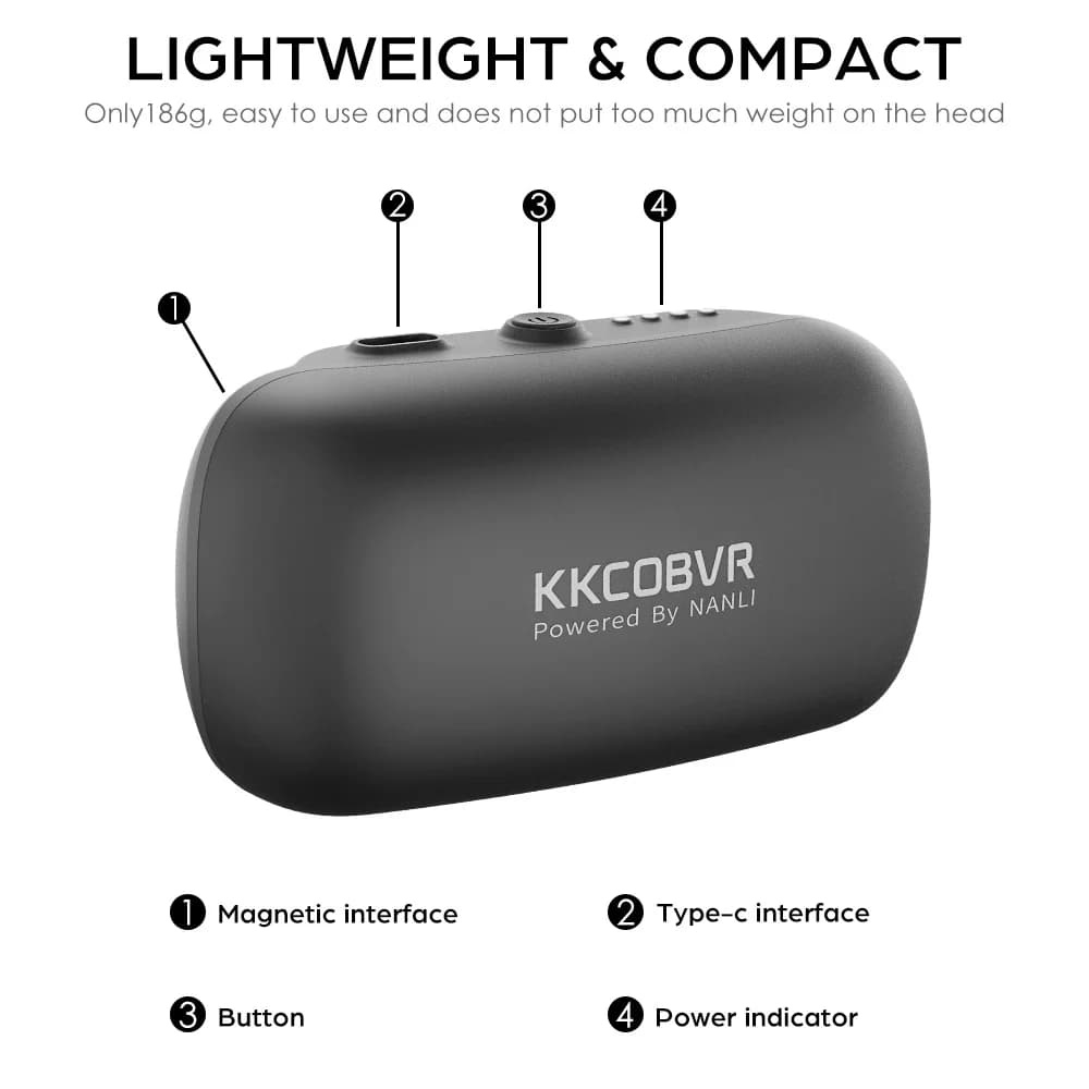 KKCOBVR P2 édition de mise à niveau de puissance de batterie noire, peut être utilisée pour KKCOBVR 