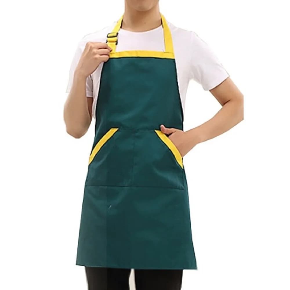 28 po. X 26 po. Tablier vert imperméable pour chef cuisinier, outil de travail, jardinage, cuisine, 