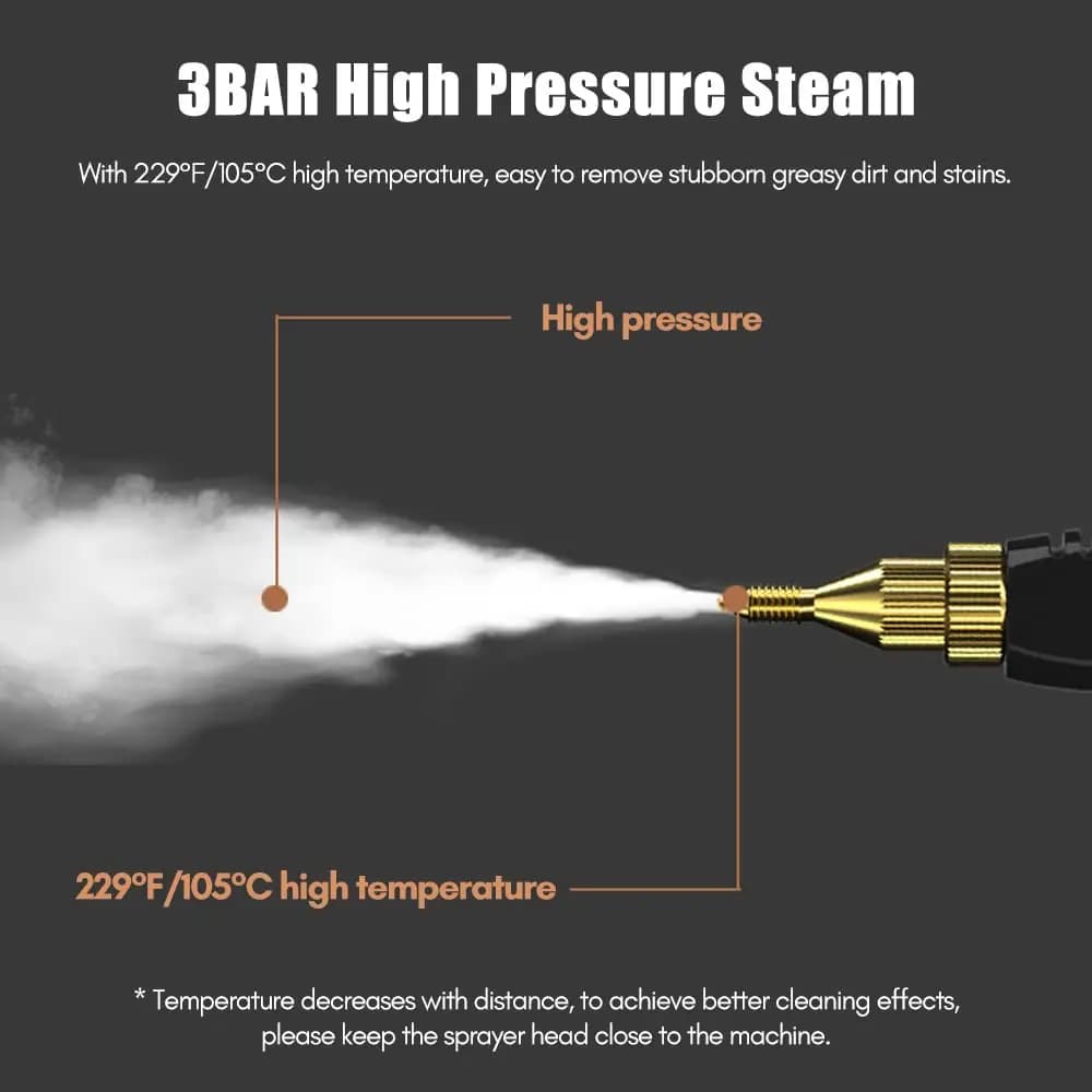 Nettoyeur à vapeur Intelligent domestique, haute pression, haute température, 2500W, climatiseur, cu