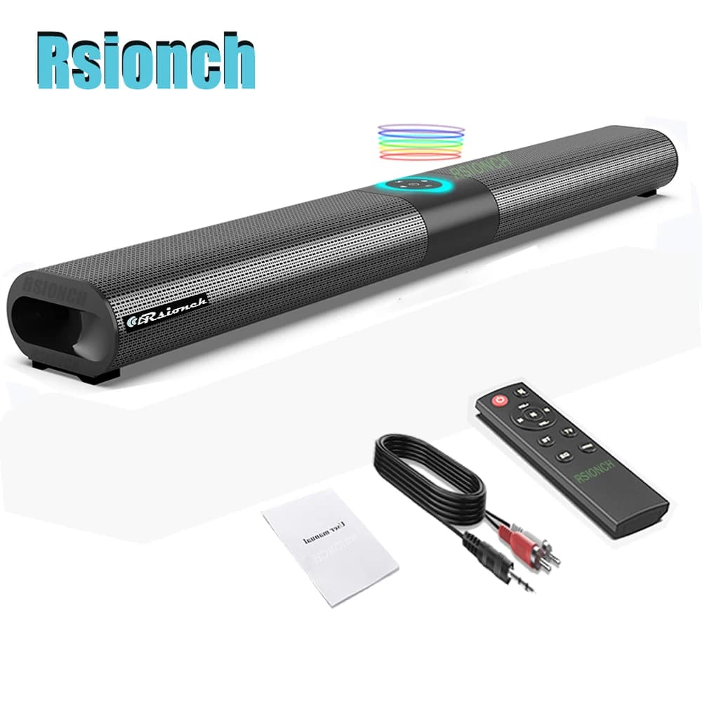 Rsionch colonne Soundbox haut-parleur Bluetooth Portable sans fil TV barre de son Radio FM haut-parl
