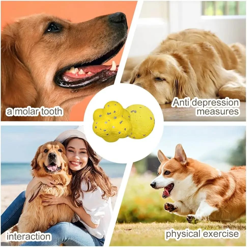 Jouet pour chien de compagnie, balle Super résistante aux morsures, balle légère à mâcher ETPU, joue