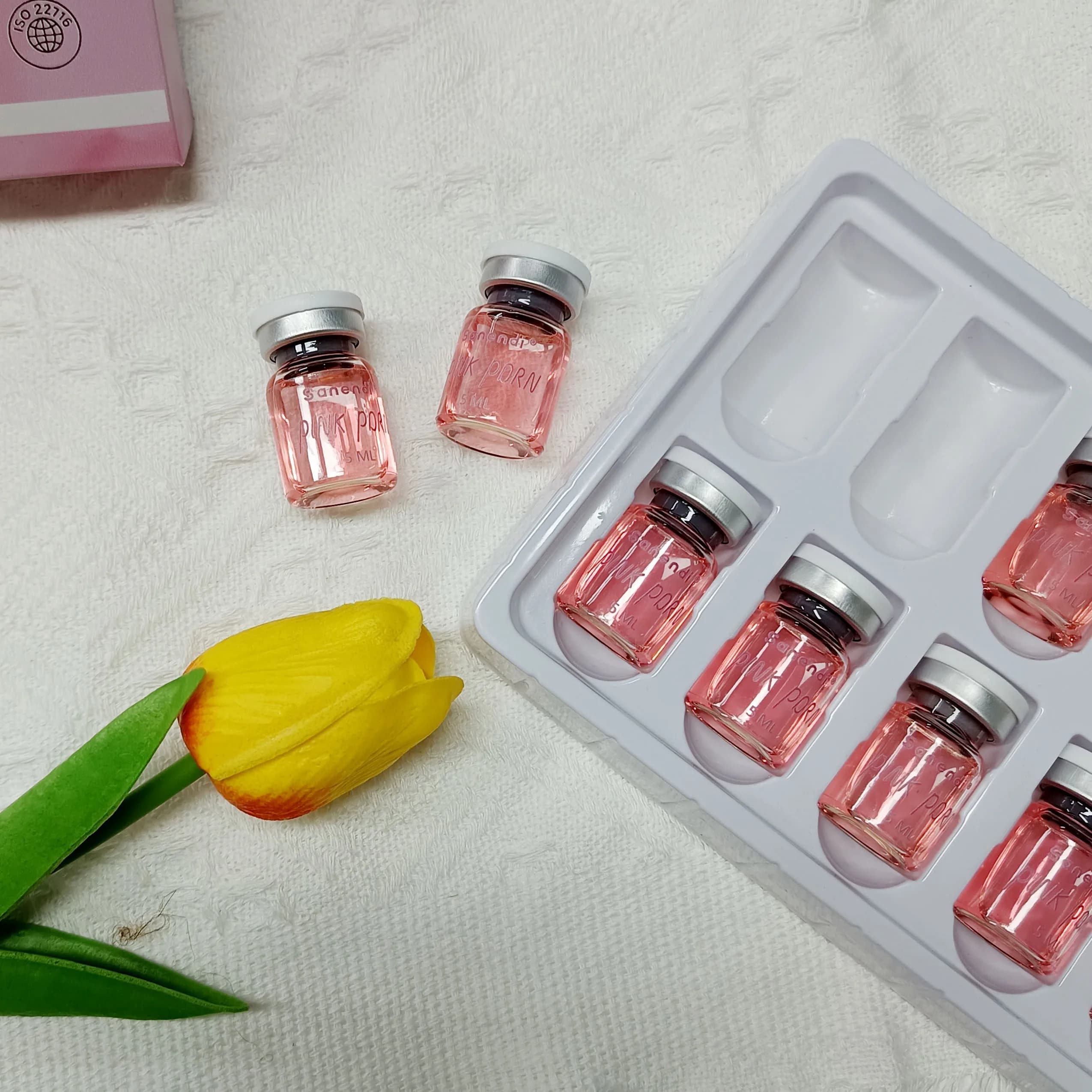 Sérum PDRN rose Sanendi, cocktail pour le soin du visage, essence liquide, solution hydratante et li