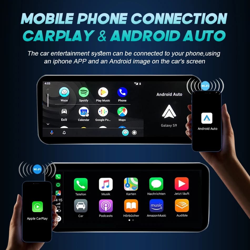 CarPlay pour Audi A4 B8 A5 2008 2009 2010 MMI 2G High CD Changer Android 14 8+128GB Lecteur multiméd