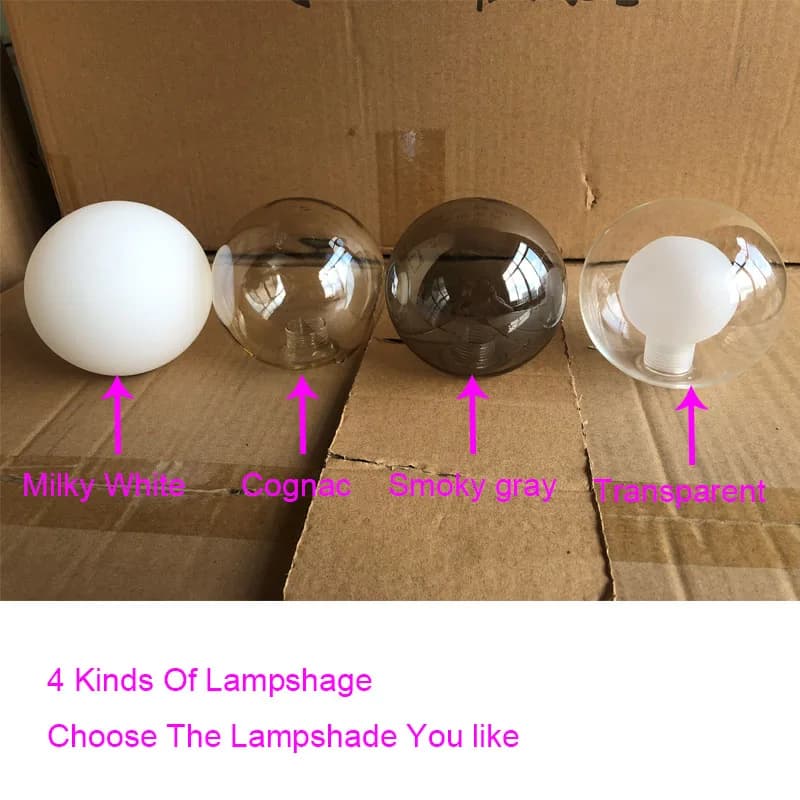 Lampe LED Suspendue en Forme de Boule de Verre au Design Nordique Moderne, Luminaire Décoratif d'Nik