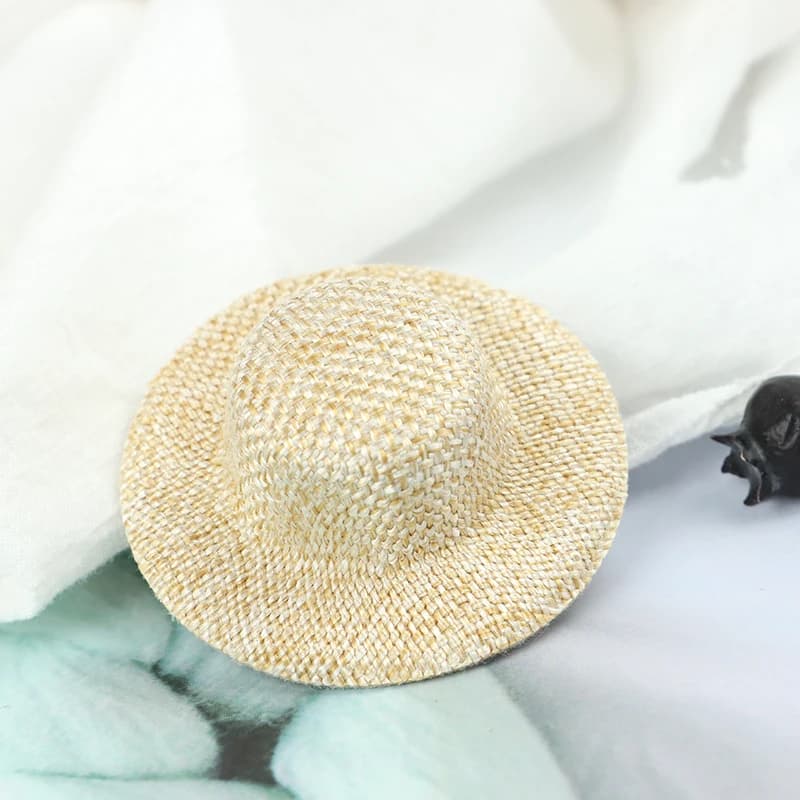 Chapeau de paille l'inventaire de maison de course, mini chapeau de beurre, ornement de maison de be