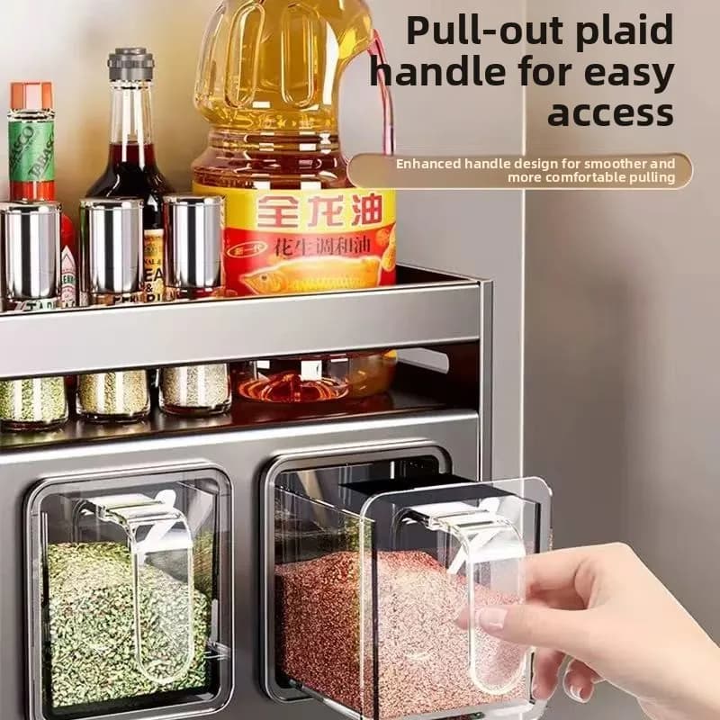 Nouvelle étagère à épices de cuisine, support de rangement mural pour épices, support organisateur d