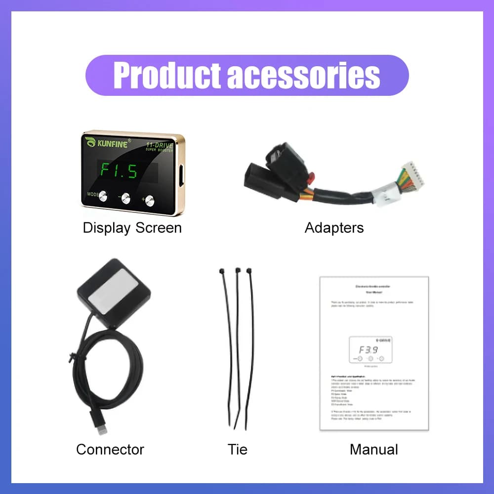 Contrôleur électronique de l'accélérateur de course pour voiture, booster puissant, accessoire de pi