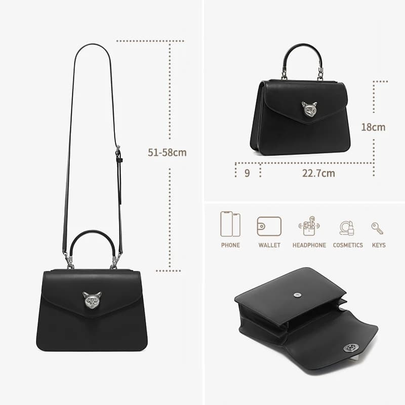 2025 BAFELLI CAT femmes nouvelle mode sac à main dame élégant affaires femme cuir marque de luxe déc