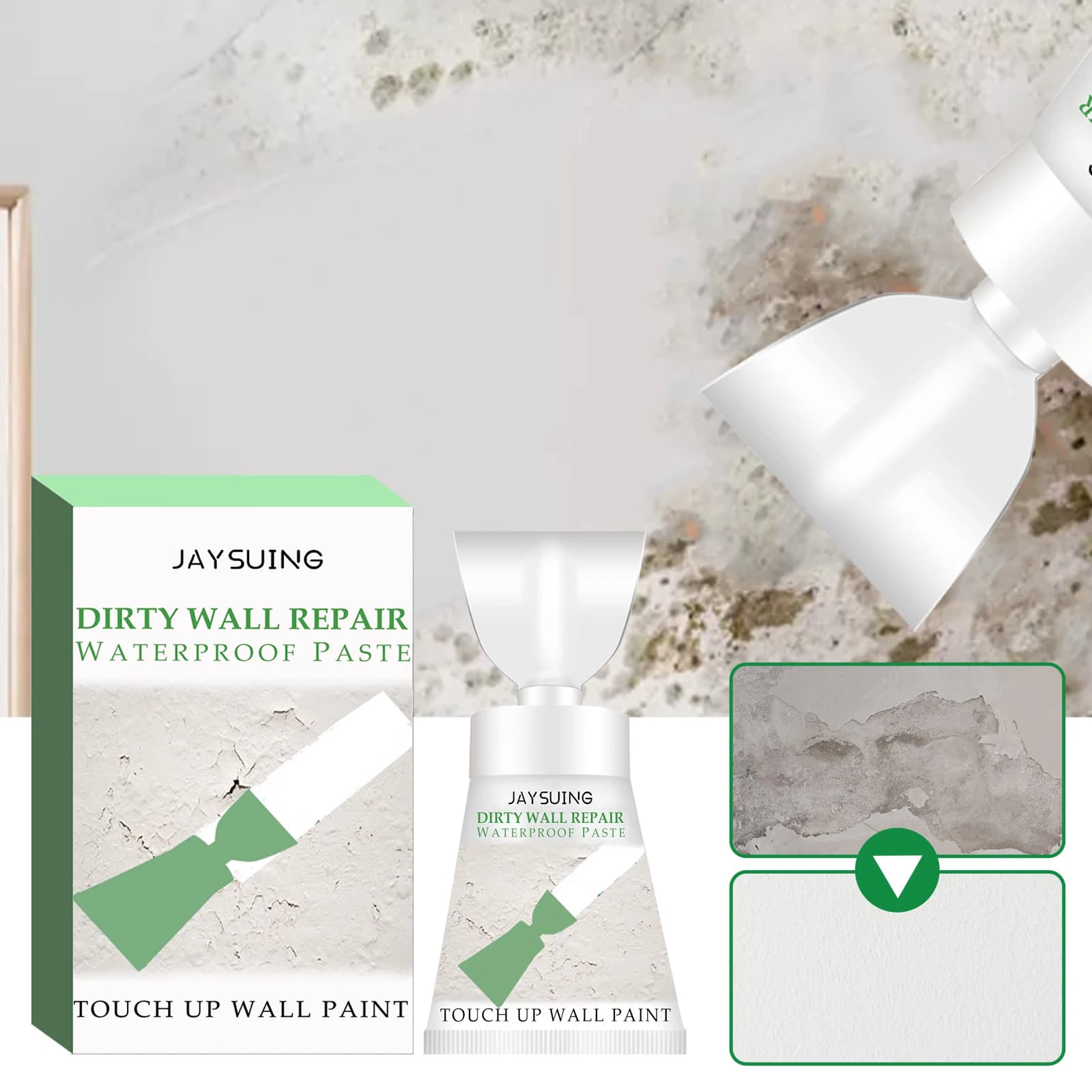 Pâte imperméable pour la réparation des murs sales, crème de réparation des fissures, agent de répar