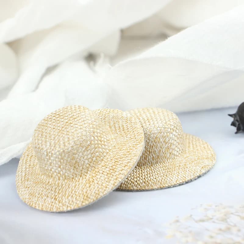 Chapeau de paille l'inventaire de maison de course, mini chapeau de beurre, ornement de maison de be