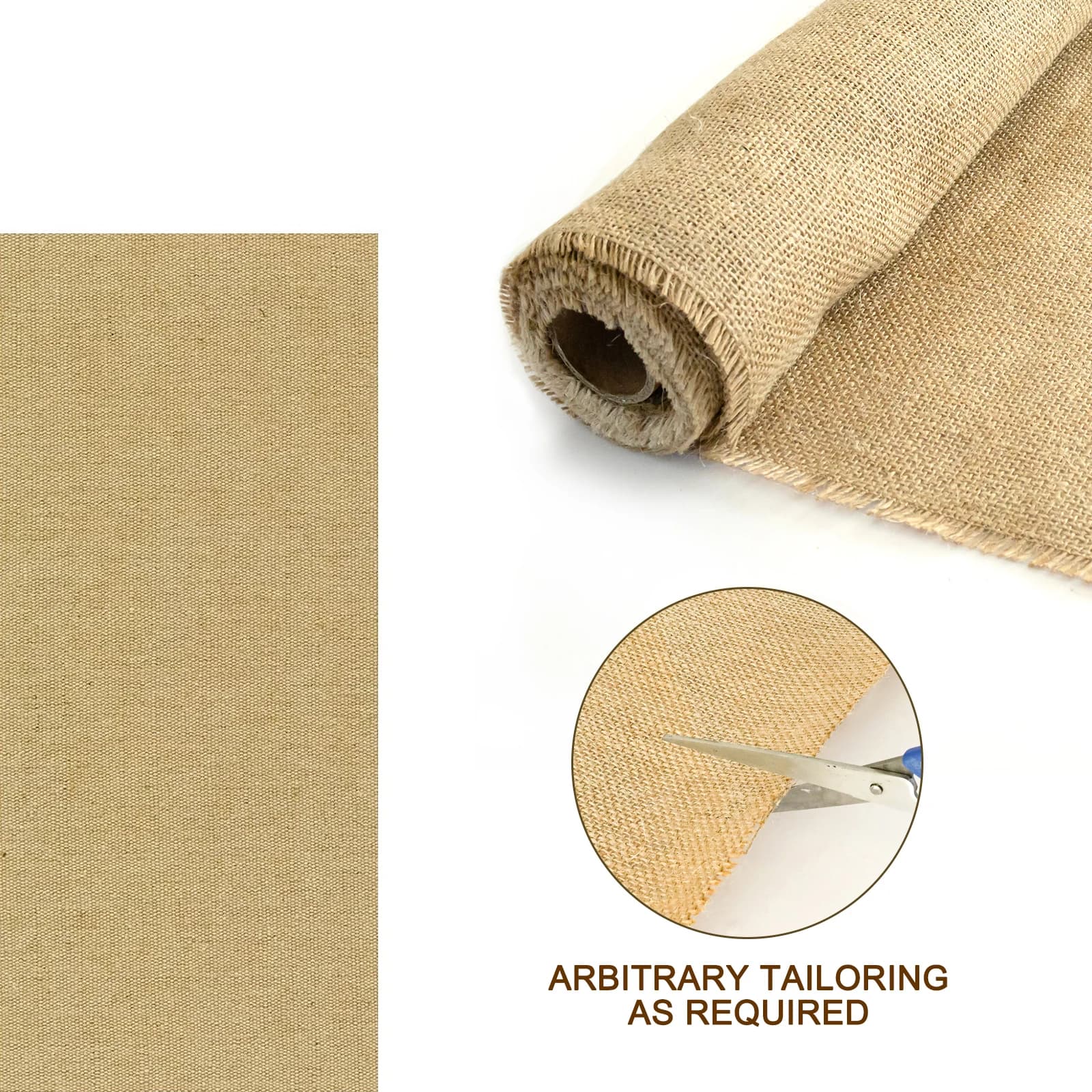 Tissu en toile de jute naturelle pour barrière contre les mauvaises herbes, lit suréWer, couverture 