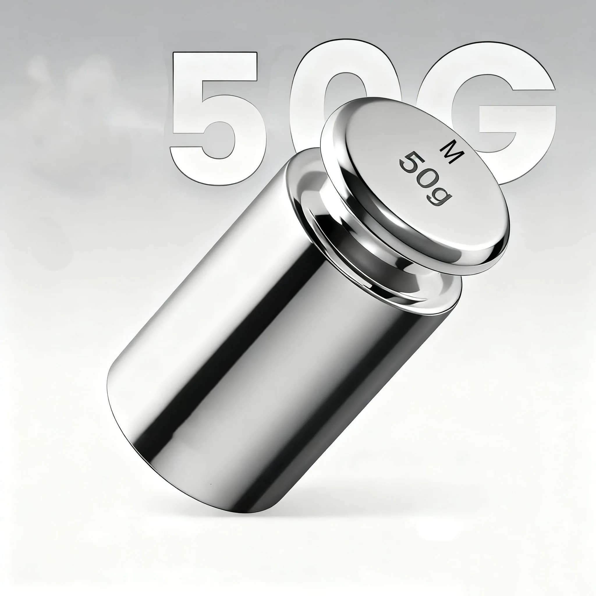 50g 100g 200g 500g Petits poids en acier au carbone adaptés aux balances numériques, balances en gra