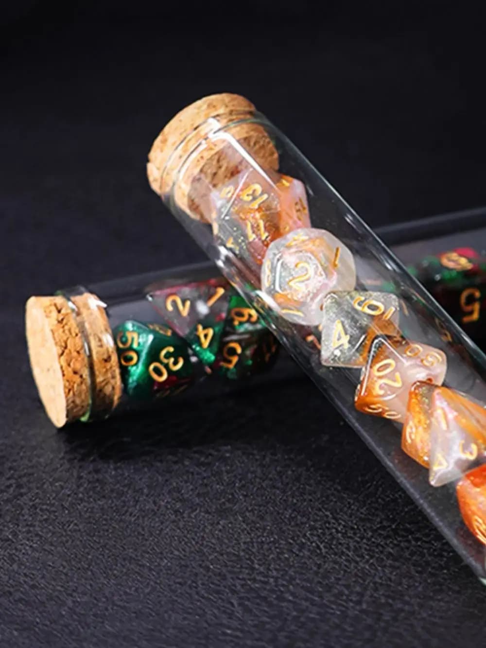 7 pièces/ensemble mythologie Inspiration polyédrique D & D COC jeu de dés RPG fantaisie Potion flaco