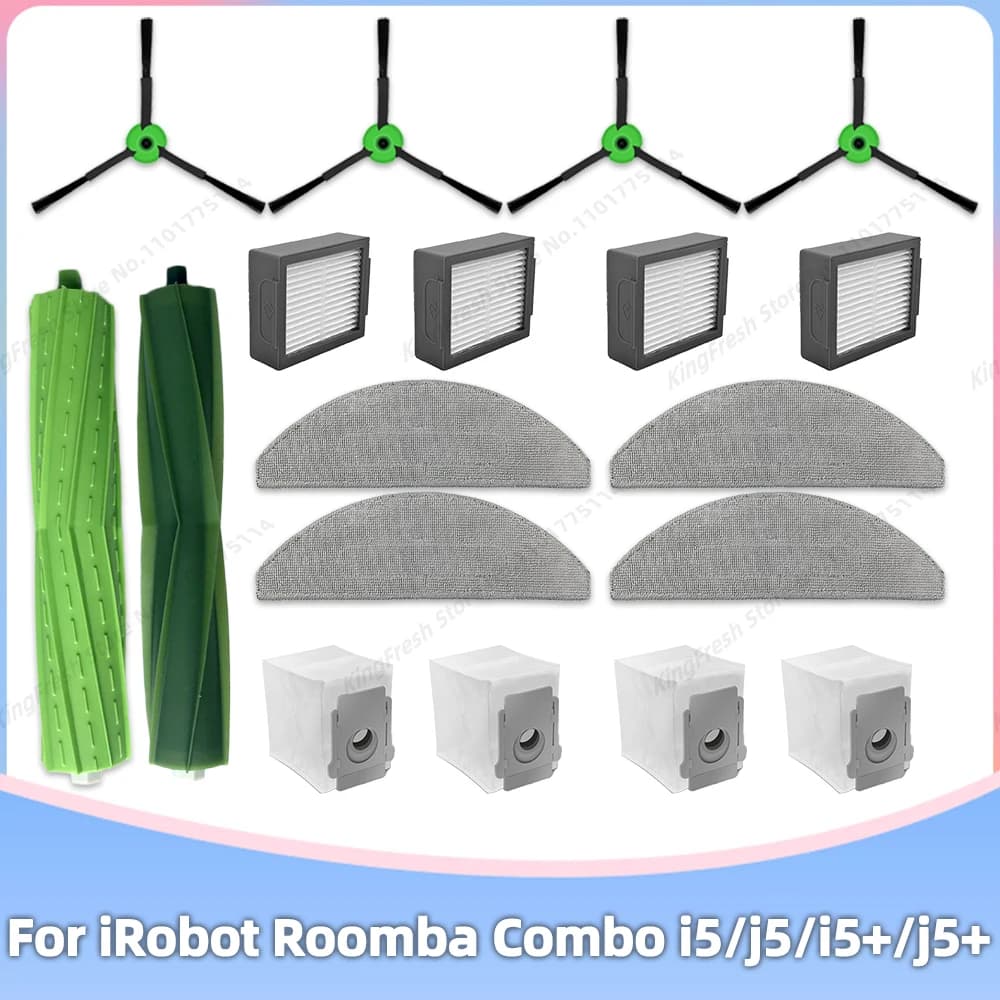 Adapté aux pièces de rechange de remplacement iRobot Roomba Combo j5, j5+ Plus, i5, i5+ Plus Brosse 