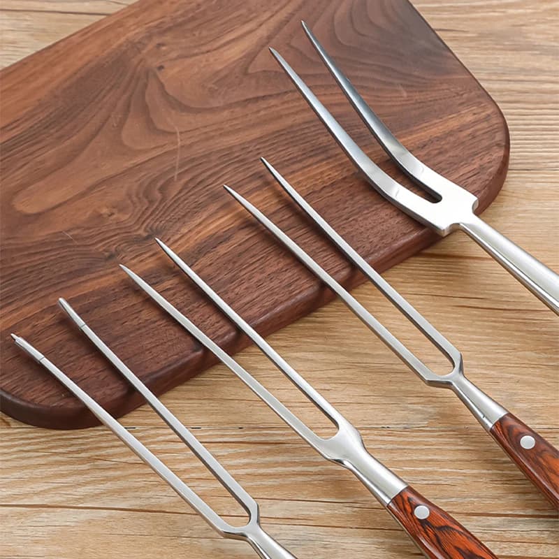 Fourchette de Barbecue outils de gril de boeuf accessoires de Barbecue en acier inoxydable Portable 